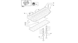 2831279 cylinder head for New Holland T6010 T6090 T6070 T7230 wheel tractor