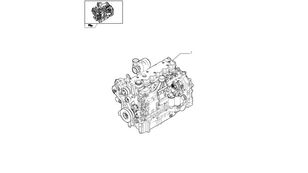 87664194 engine for New Holland T6090  wheel tractor