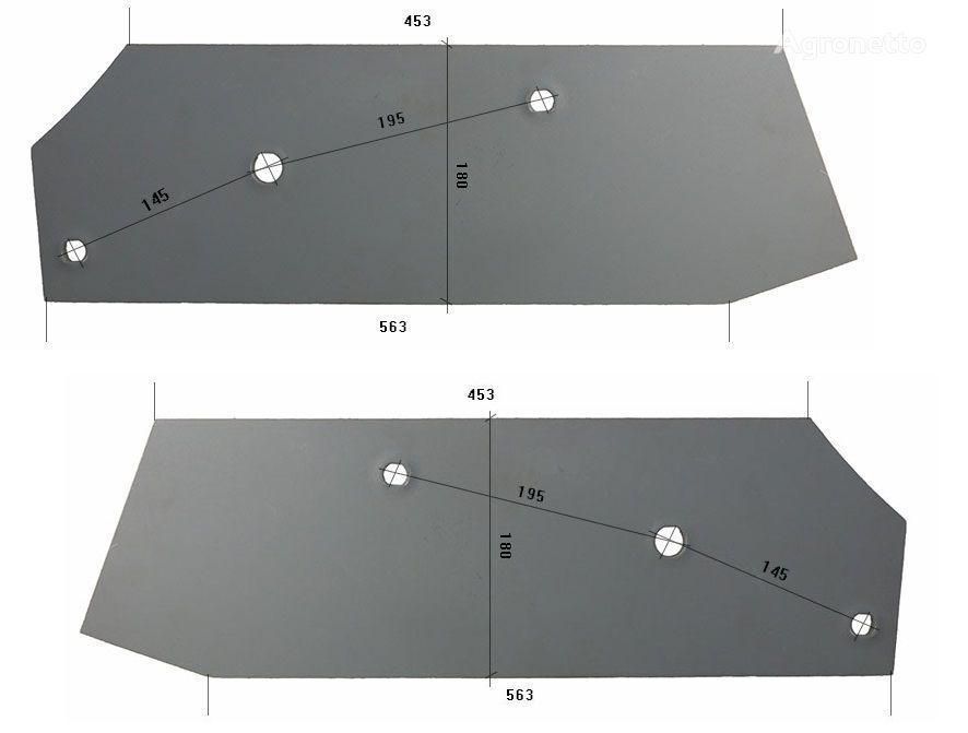 Bovlund 16630/P 16680/L landside plate for plough