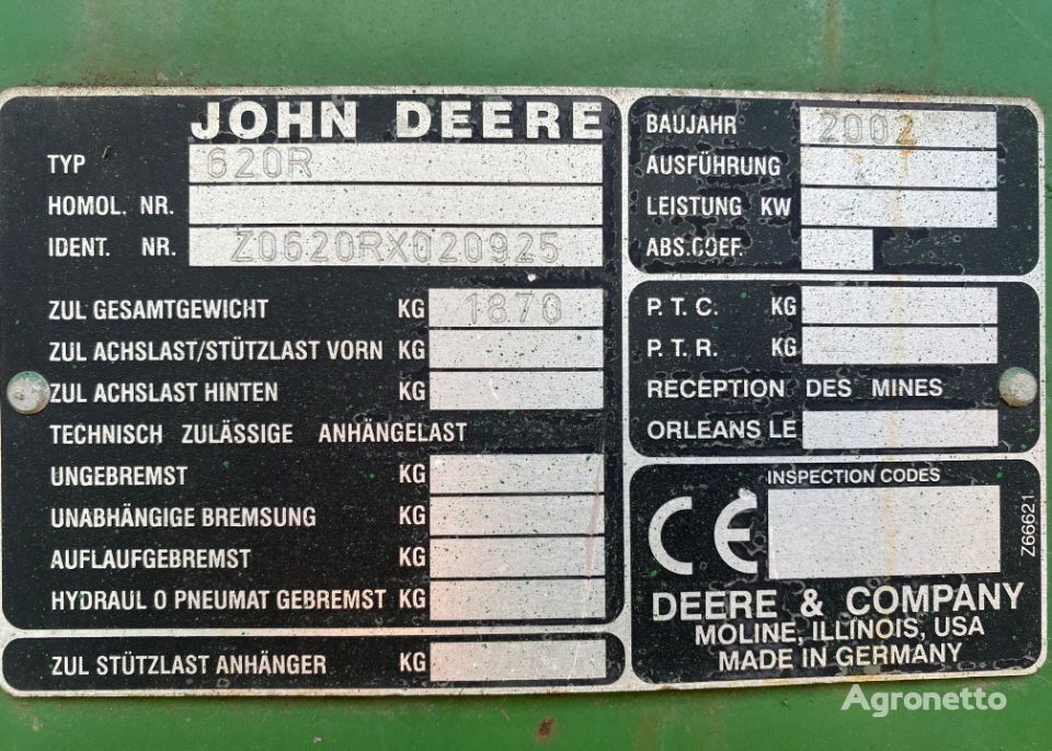 Kosy Mechaniczne John Deere for John Deere 620r grain header