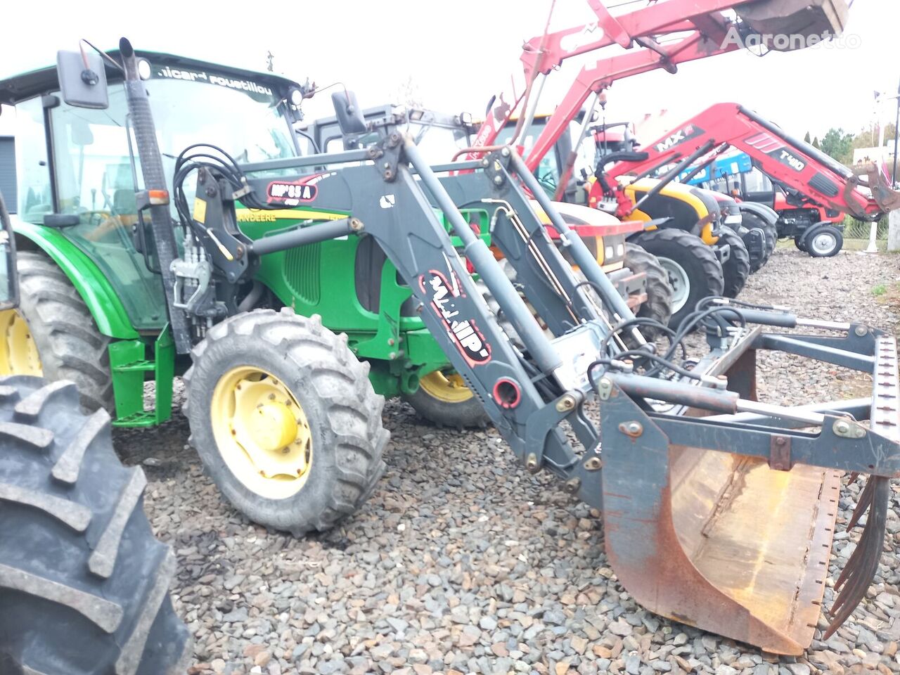 John Deere 5620  plus Manip plus krokodyl wheel tractor